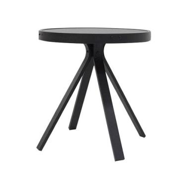 Imagem de Mesa Mesinha Lateral Tampo Liso Alumínio para Área Externa e Interna -