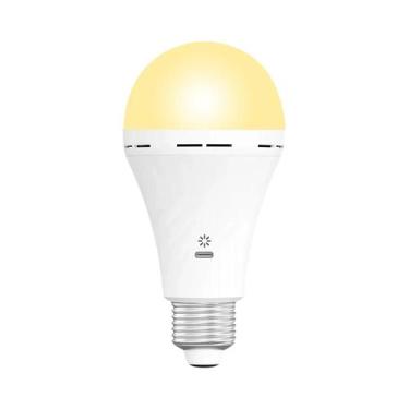 Imagem de Lâmpada LED De Emergência Recarregável USB-C Tricolor Com Soquete E27 