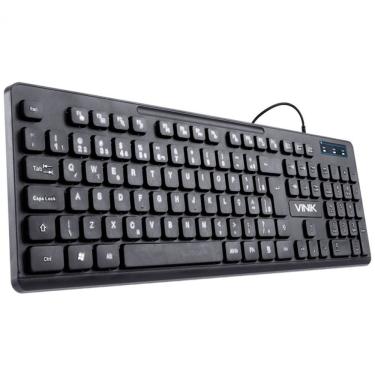 Imagem de Teclado Multimídia Vinik Tc100, Usb, Slim, Abnt2, Preto