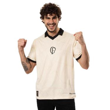 Imagem de CAMISA POLO SURF CENTER CORINTHIANS 115 ANOS MASCULINO - BEGE M-Masculino