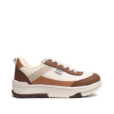 Imagem de Tênis Infantil Brink Street Off White/Marrom-Masculino