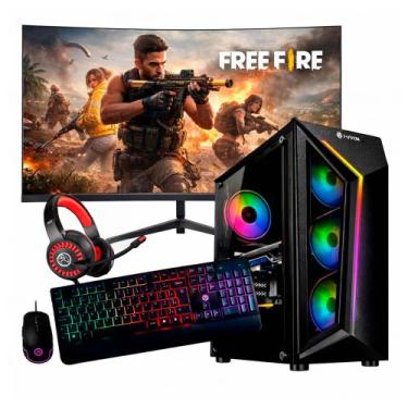 Imagem de Computador Gamer Intel i7 6ª 16gb Ram Ssd 240gb GTX 1050 Monitor 23" C