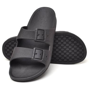 Imagem de Sandalia Papete Rasteira Feminina Casual Eva Super Macia Chinelo Nuvem Confortavel Dia a Dia Verao