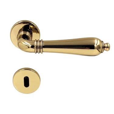 Imagem de Fechadura porta interna quarto lily imab dourado brilhante maquina 55m