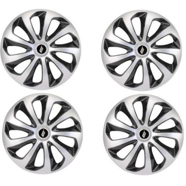 Imagem de Jogo 4 Calota Velox Pto Pta Aro 14 Para Hb20 Plus Sedan - Elitte Motor