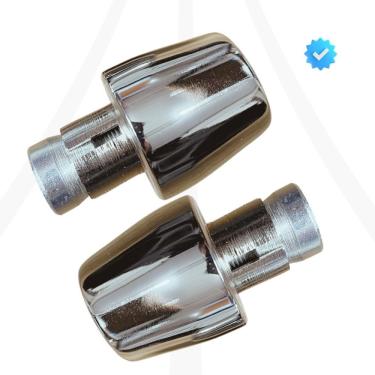 Imagem de Peso de Guidão para Moto Modelo PCX 150 Aplicação Universal Prata para Manobras Leves c...