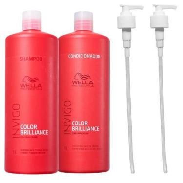 Imagem de Kit Wella Professionals Invigo Color Brilliance Shampoo 1000ml + Condi