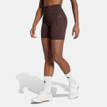 Imagem de Short Adidas Power Feminino, Marrom, G