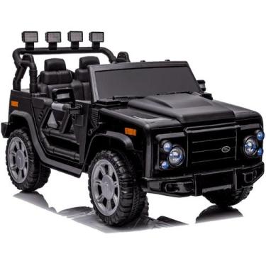 Imagem de Carrinho Elétrico Infantil Jipe 12V Motorizado Preto USB - Bangtoys