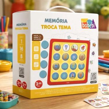 Imagem de Jogo Da Memória Troca Tema Tabuleiro Primeira Infância - Babebi