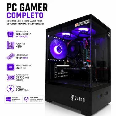 Imagem de Pc Computador Gamer I7 4770 16gb Ssd 1tb Placa De Video Geforce Gt730 