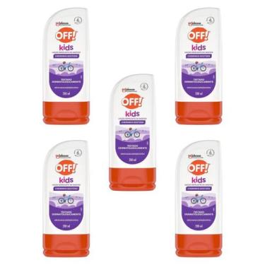 Imagem de Kit 5 Loção Repelente Off! Kids Embalagem Econômica 200Ml, Kids
