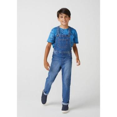 Imagem de Macacão jeans masculino infantil - Breno