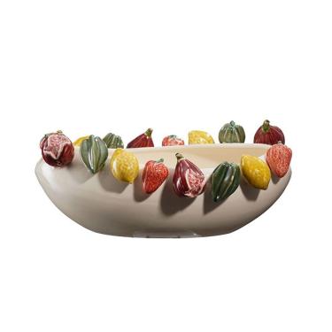 Imagem de Centro de Mesa Giusto Frutta para Decoração Sofisticada Off White Camistef