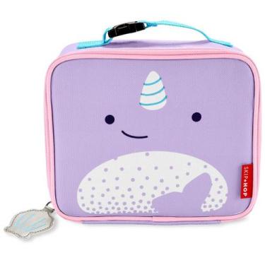 Imagem de Lancheira Térmica Skip Hop Clássica Zoo Baleia Narval Lilás, Lilac, Ún