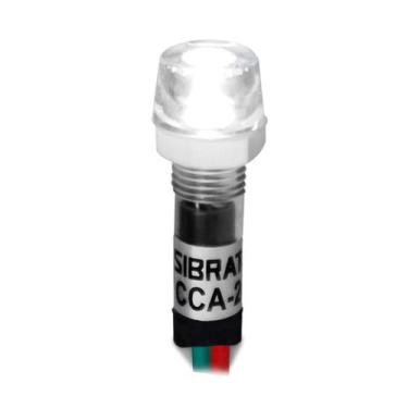 Imagem de Sinaleiro Iluminado 9mm CCA-220W LED 127V / 220V Sibratec - Branco, Br