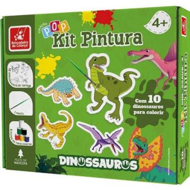 Imagem de Brinquedo Para Colorir Dinossauros Kit Pop Com 10 Telas - Brinc Crianc
