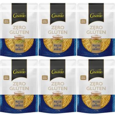 Imagem de Kit 6 massa penne premium fonte de proteina fibras naturais sem gluten