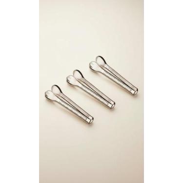 Imagem de Kit 3 Pegadores Salada Inox Multiuso 20cm Prateado - Congratulations S
