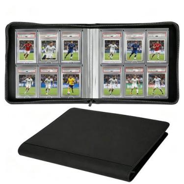 Imagem de Porta-Cartas ANIXITECH 60 Bolsos com Capa de PU Preta