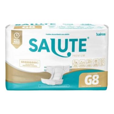 Imagem de Fralda Geriatrica Salute Tam G 8 Unidades