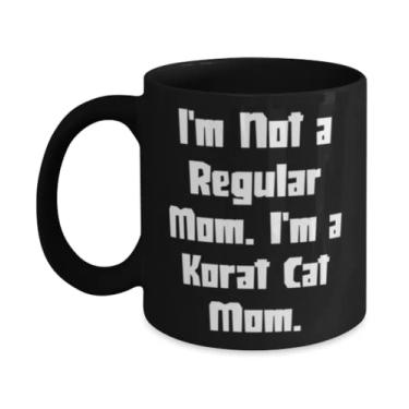 Imagem de Presentes de gato Korat inapropriados, I'm Not a Regular Family. I'm a Korat Cat Mom, Perfect Christmas 325 ml Caneca de amigos