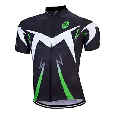 Imagem de Camisetas masculinas de ciclismo, camisetas de manga curta para ciclismo, roupas de bicicleta, jaqueta de bicicleta com zíper completo e bolsos