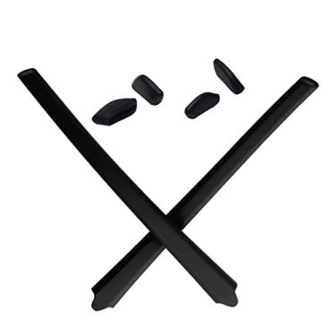 Imagem de Mryok Kits de reposição para ponteiras de orelha Oakley Flak Draft OO9364 – Opt, Preto, One Size