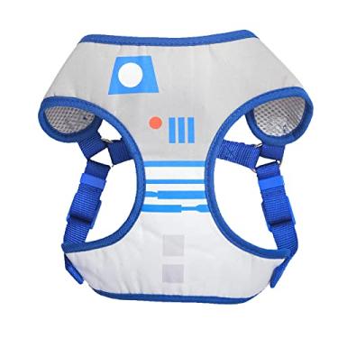 Imagem de Star Wars Arnês para cães R2D2, tamanho pequeno | Peitoral para cães pequenos, arnês para cães pequenos, arnês para cães pequenos | Arnês para cães R2D2 Star Wars com anel em D para seu cão Star Wars