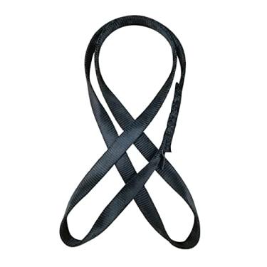 Imagem de Fancyes de estilingue de escalada de nylon de 18 mm, corda de nylon de, aplicação para escalada, montanhismo, caminhada, descida, equipamento de, Preto, 60cm