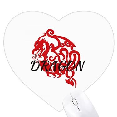 Imagem de Mousepad Animal Myth Dragon's Eastern Wings Coração de Asas Ocidentais Tapete de Borracha para Jogos Escritório