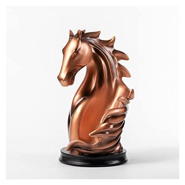 Imagem de Suporte de garrafa de vinho com cabeça de cavalo e suporte de garrafa de vinho animal, varanda, casa, sala de estar, armário de vinho, decoração simples empilhável (cor: B)