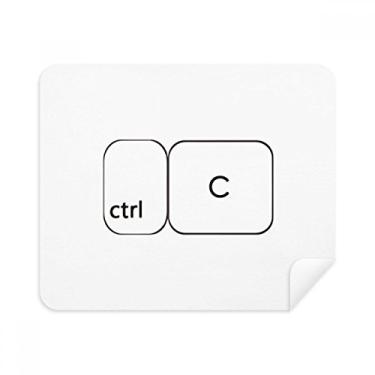 Imagem de Teclado Symbol ctrl C Pano de limpeza Limpador de tela 2 peças Tecido de camurça