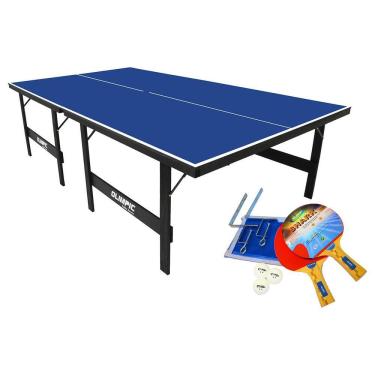 Imagem de Mesa Oficial para Tenis de Mesa / Ping Pong c/ Kit Completo para Jogo de Tenis de Mesa 15mm - Klopf