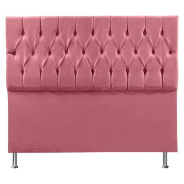 Imagem de Cabeceira Queen 1,60m Suede Rosa