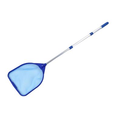Imagem de spa,Rede de escumadeira de piscina com mastro telescópico ajustável de 43 a 101 cm para piscinas pequenas, banheiras de hidromassagem, forros de vinil, piscinas infantis e lagos de peixes, rede de escumadeira de piscina ajustável de 43 a 101 cm