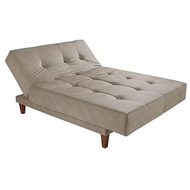 Imagem de Sofá Cama Jade 3 Lugares Retrátil Reclinável Bege Capuccino