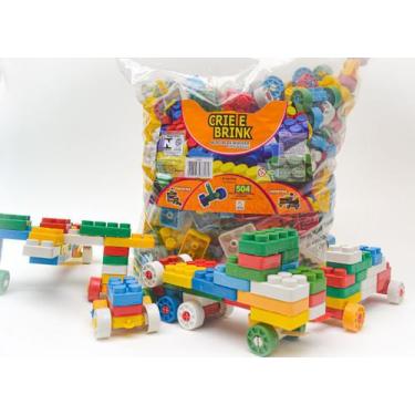 Kit Blocos 180 Peças De Montar Infantil - Maptoy em Promoção na Americanas