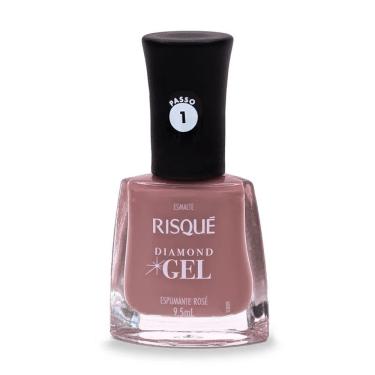 Imagem de Esmalte Risqué Diamond Gel Espumante Rosé Cremoso 9,5ml