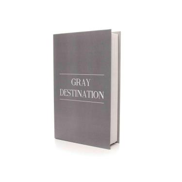 Imagem de Caixa Livro "Gray Destination Cinza" 27X17X5Cmd`Rossi