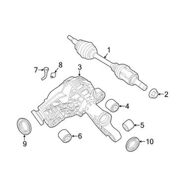 Imagem de Vedação de eixo Mopar 6808 4185AA, Eixo
