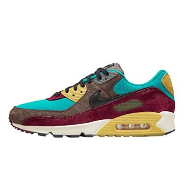 Imagem de NIKE Unisex Air Max 90 NRG Leather Textile Trainers, Ridgerock Black Turbo Green, womens 10
