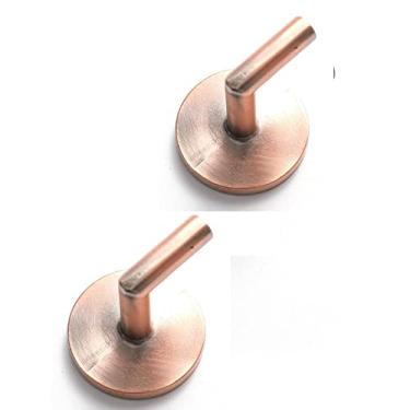 Imagem de 2 pcs ganchos de parede de metal para cortina de cortina tiebacks porta cabide de parede tieback gancho de cortina borla cabide de toalha para pano-chapéu gancho, cobre vermelho4