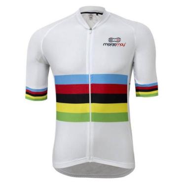 Imagem de Camiseta De Ciclismo Masculina Márcio May Sport Campeão Mundial Branca