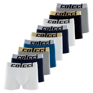 Imagem de Kit com 9 Cuecas Boxers Algodão Elástico Personalizado Colcci
