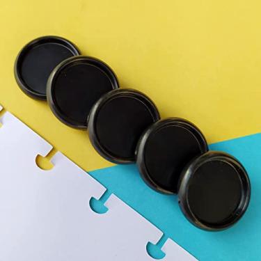 Imagem de Kit 12 Discos M 24mm de Caderno Infinito Sistema Inteligente Amor Infinito Cadernos - Liso (Preto)