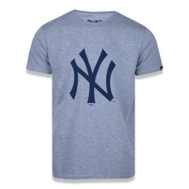 Imagem de Camiseta Plus Size Regular Manga Curta New York Yankees Essentials Pre
