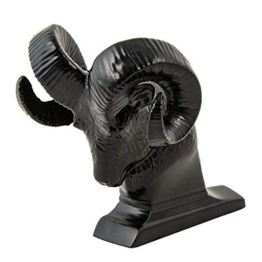 Imagem de GG Grand General 48050 Ornamento de cabeça de carneiro revestido com pó preto fosco