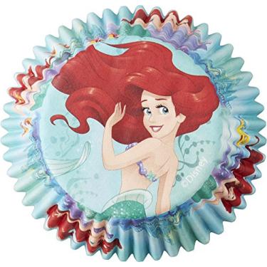 Imagem de Wilton Disney Princesa Pequena Sereia Ariel 50 forros de cupcake sortidos