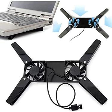 Imagem de Suporte Base Para Notebook Com Cooler de Resfriamento USB Preto